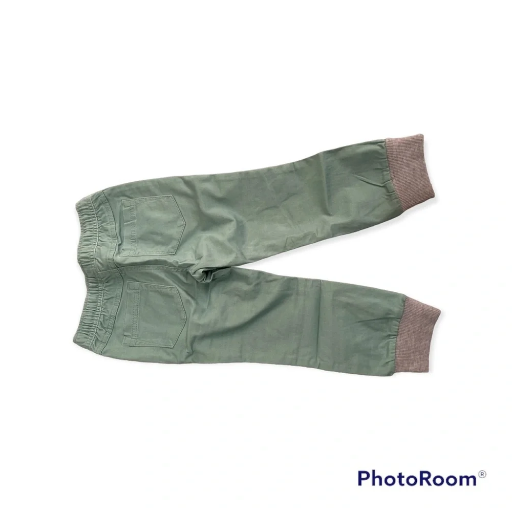 Genuine Kids OshKosh Boys 3T Green Adjustable Waist Jogger Pants - Picture 6 of 12